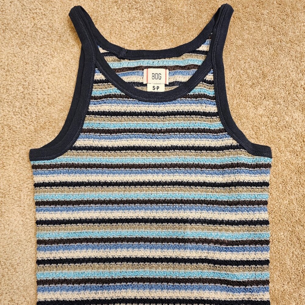 UO BDG Striped Crop Top